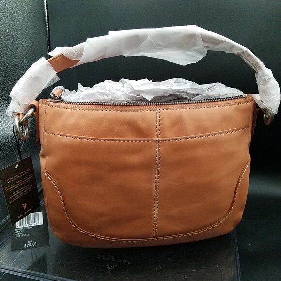 👜 Frye Melissa Crossbody Bag – Apricot – 100% Leather – NEW (Small Mark Noted) - Picture 2 of 16